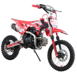 Dirtbike Kindermotocross 125ccm MRM Storm 4 Gang Schaltung 12/14 Bereifung