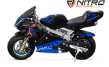 Nitro Motors PS77 Pocketbike 49cc 6.5 Zoll Minibike Racing
