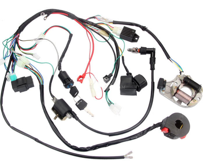 Komplette Elektrische Anlage Zündung für Quad 50-125ccm 4 Takt Motoren