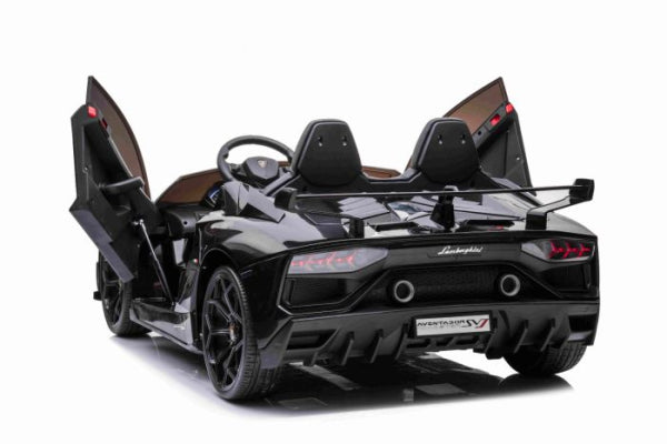 Elektroauto für Kinder Lamborghini Aventador 24V für zwei Benutzer MP4-Player, vertikal öffnende Türen, 2x45W Motor, 24V Batterie, 2,4 GHz Fernbedienung