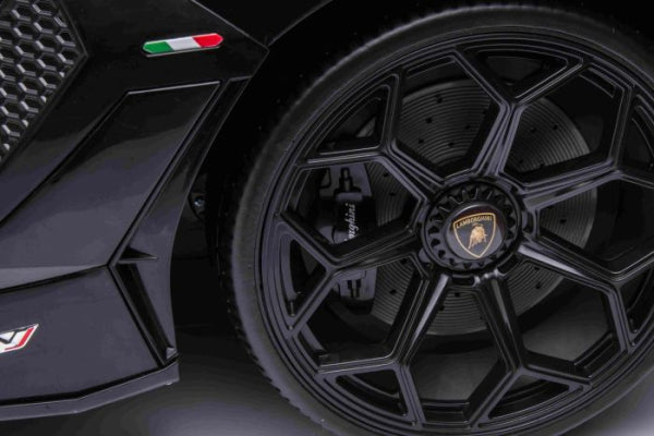 Elektroauto für Kinder Lamborghini Aventador 24V für zwei Benutzer MP4-Player, vertikal öffnende Türen, 2x45W Motor, 24V Batterie, 2,4 GHz Fernbedienung