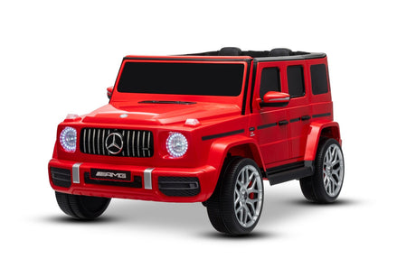 Elektrisches Kinderauto Mercedes-Benz G63 AMG 4x4, Zweisitzer, schwarz, MP3-Player mit USB/AUX- und Bluetooth-Anschluss, Allradantrieb (4x4), Lithium-Batterie, EVA-Räder mit Federung