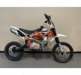 Kayo Dirtbike Kindermotocross TD125 mit 12/14 Raeder 4 Gang Schaltgetriebe