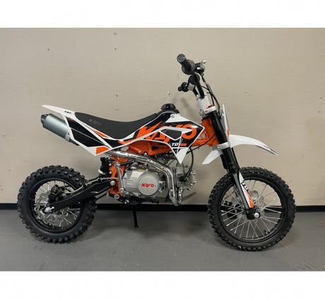 Kayo Dirtbike Kindermotocross TD125 mit 12/14 Raeder 4 Gang Schaltgetriebe
