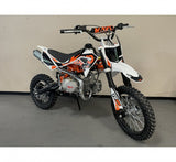Kayo Dirtbike Kindermotocross TD125 mit 12/14 Raeder 4 Gang Schaltgetriebe