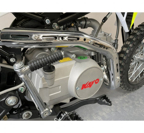 Kayo Dirtbike Kindermotocross TD125 mit 12/14 Raeder 4 Gang Schaltgetriebe