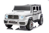 Elektrisches Kinderauto Mercedes-Benz G63 AMG 4x4, Zweisitzer, schwarz, MP3-Player mit USB/AUX- und Bluetooth-Anschluss, Allradantrieb (4x4), Lithium-Batterie, EVA-Räder mit Federung